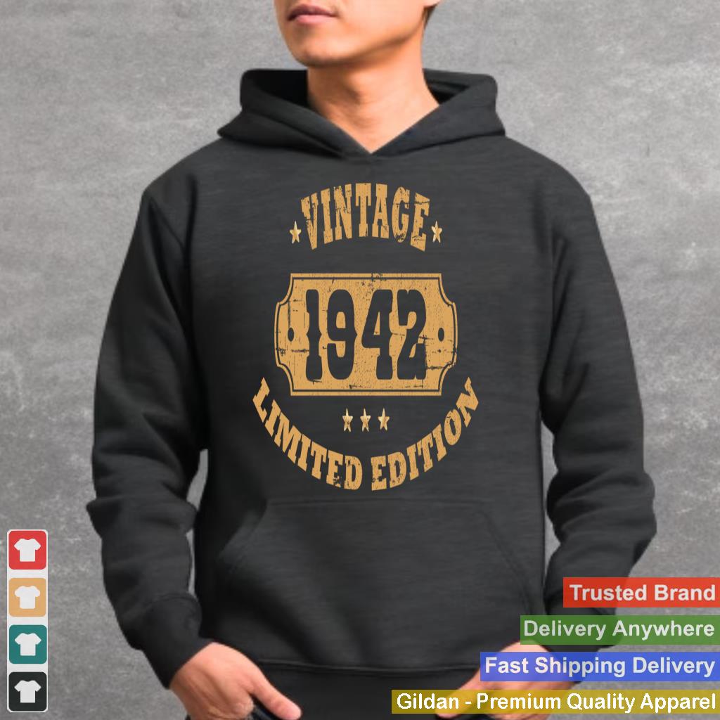 Birthday Anniversary Vintage 1942 Retro Men Women Sweatshirt