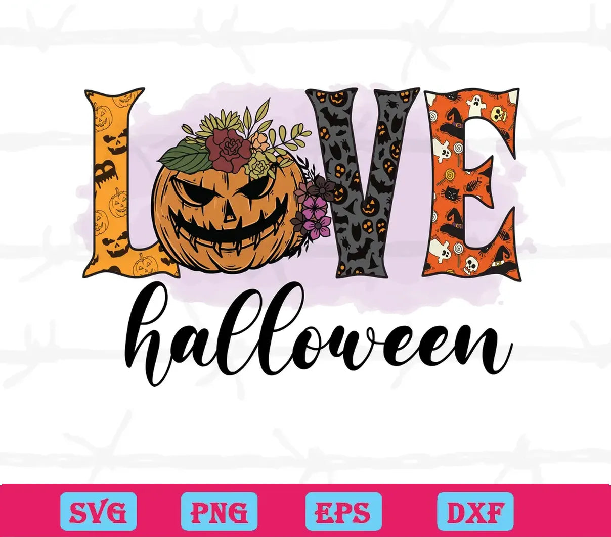 Love Pumpkin Halloween, Svg Files