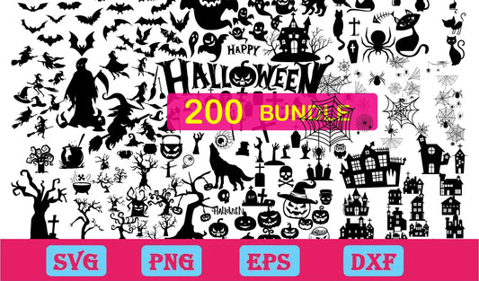 200 Halloween Bundle Svg