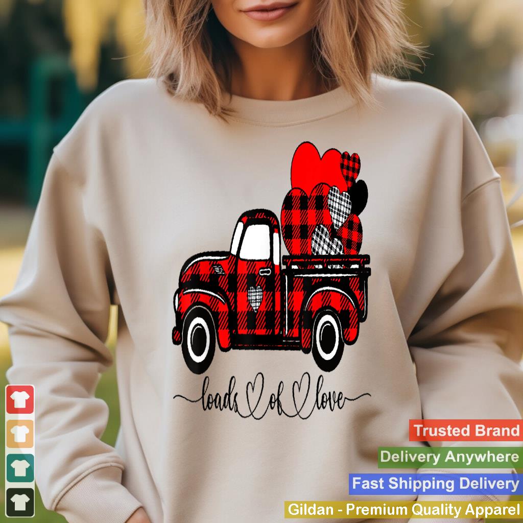 Vintage Valentines buffalo plaid Truck