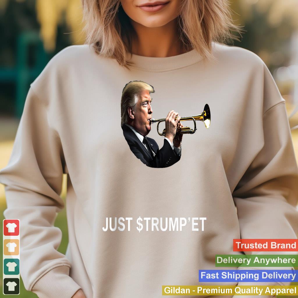 Just $ Trumpu2019ET Funny 45 47 Donald Trump Playing Trumpet Tank Top