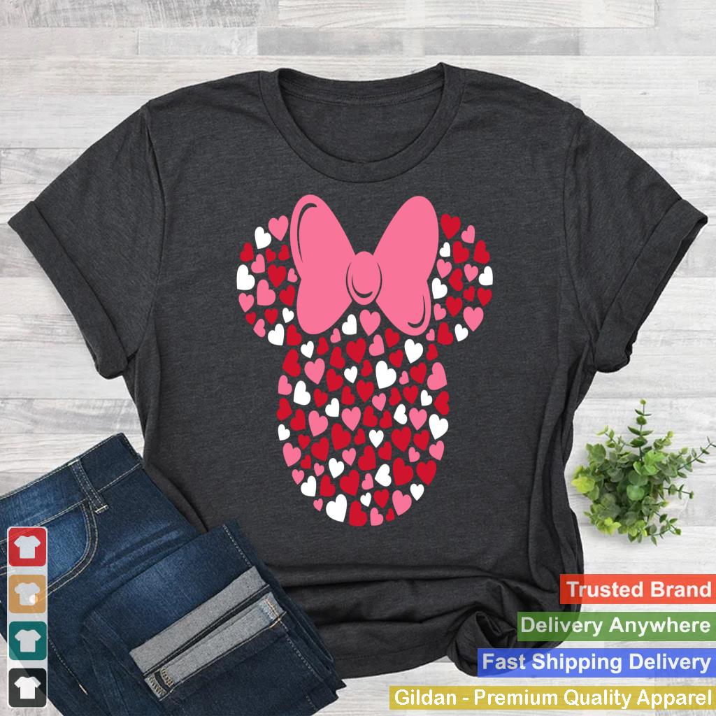 Disney Minnie Mouse Icon Pink Hearts Valentine's Day