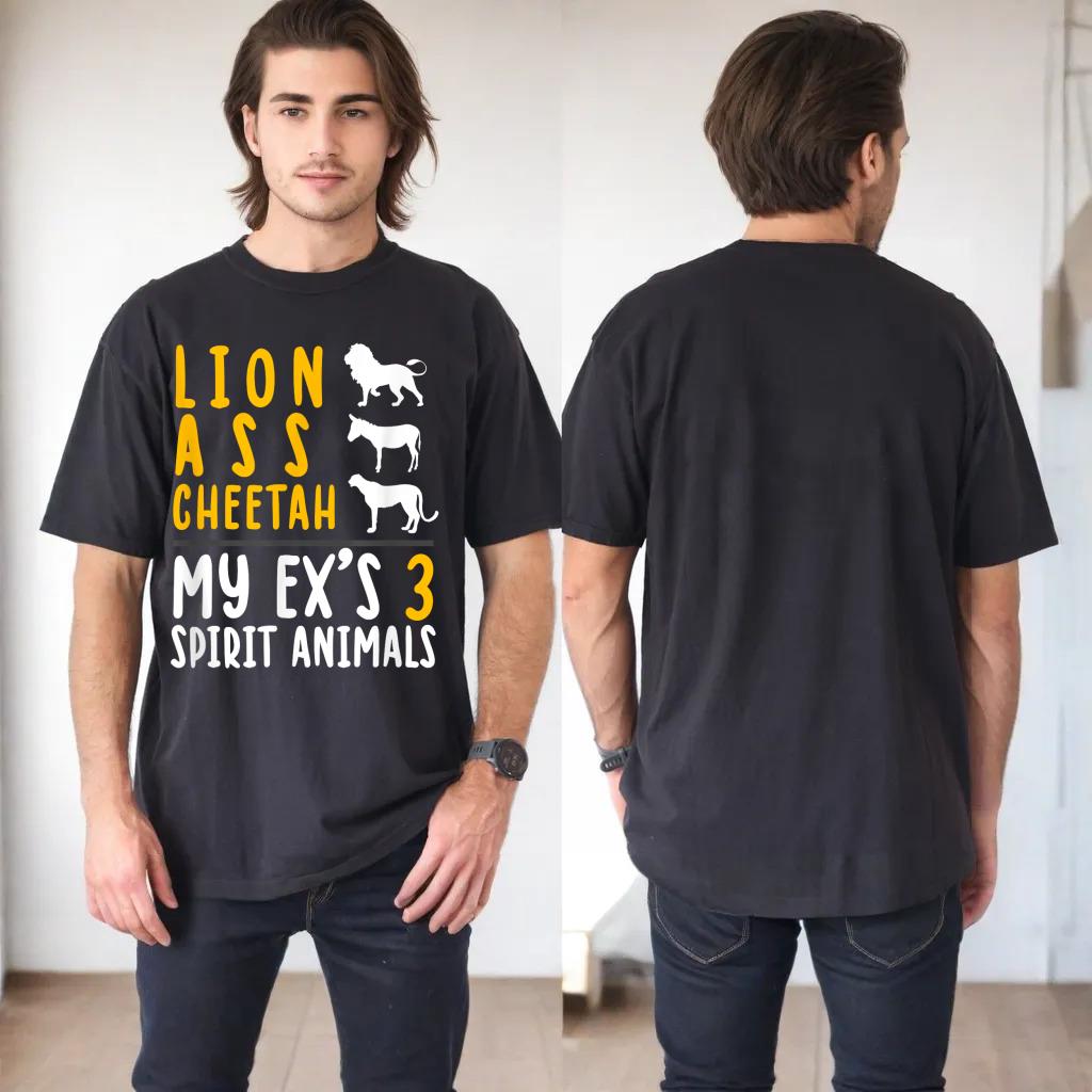 Lion Ass Cheetah Funny Recently Divorced Break Up Gift