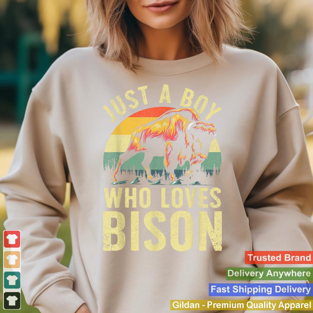 Cool Bison Design For Men Boys Wildlife Buffalo Lover Bison_1