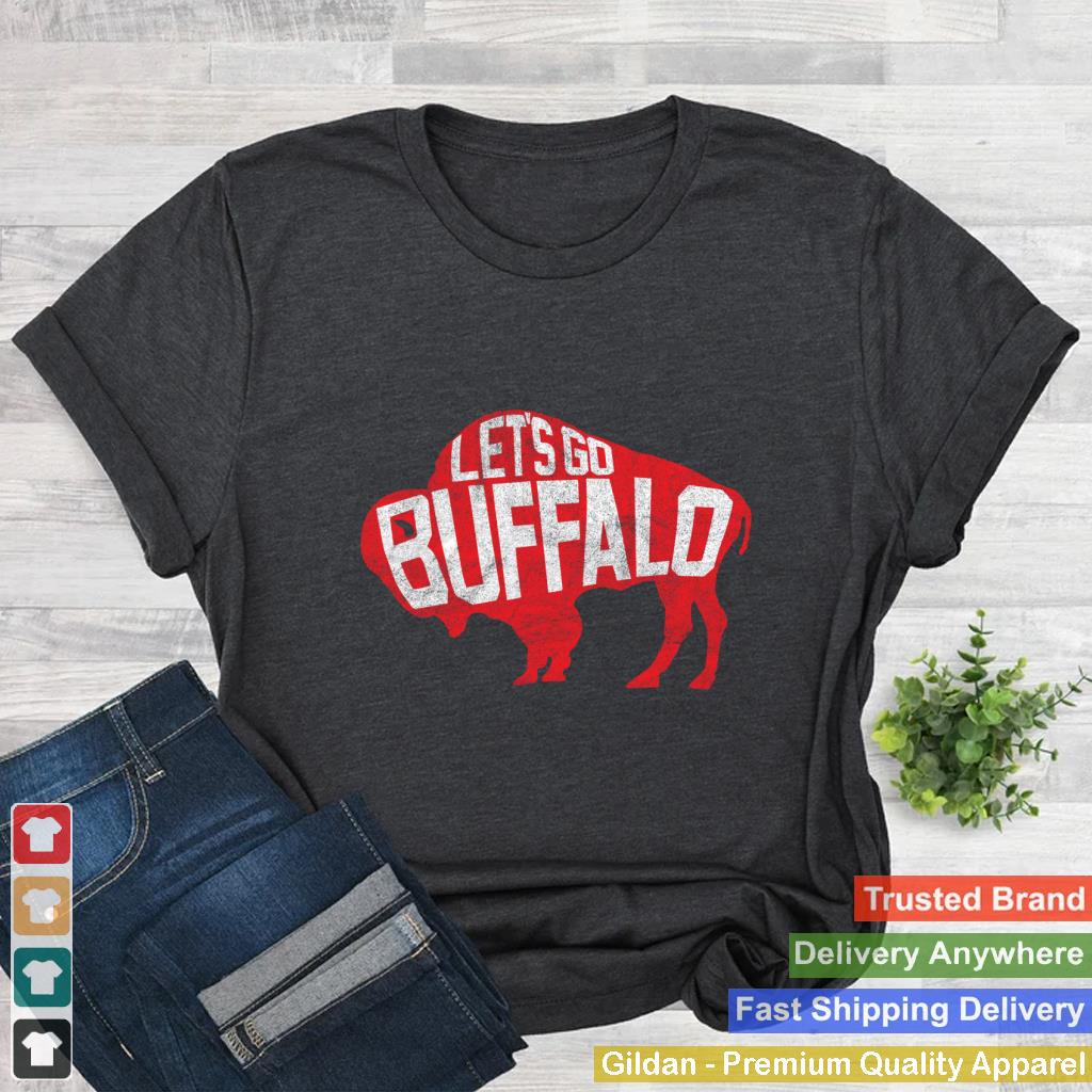 LET'S GO BUFFALO - Ny New York retro sports city fan love Pullover Hoodie