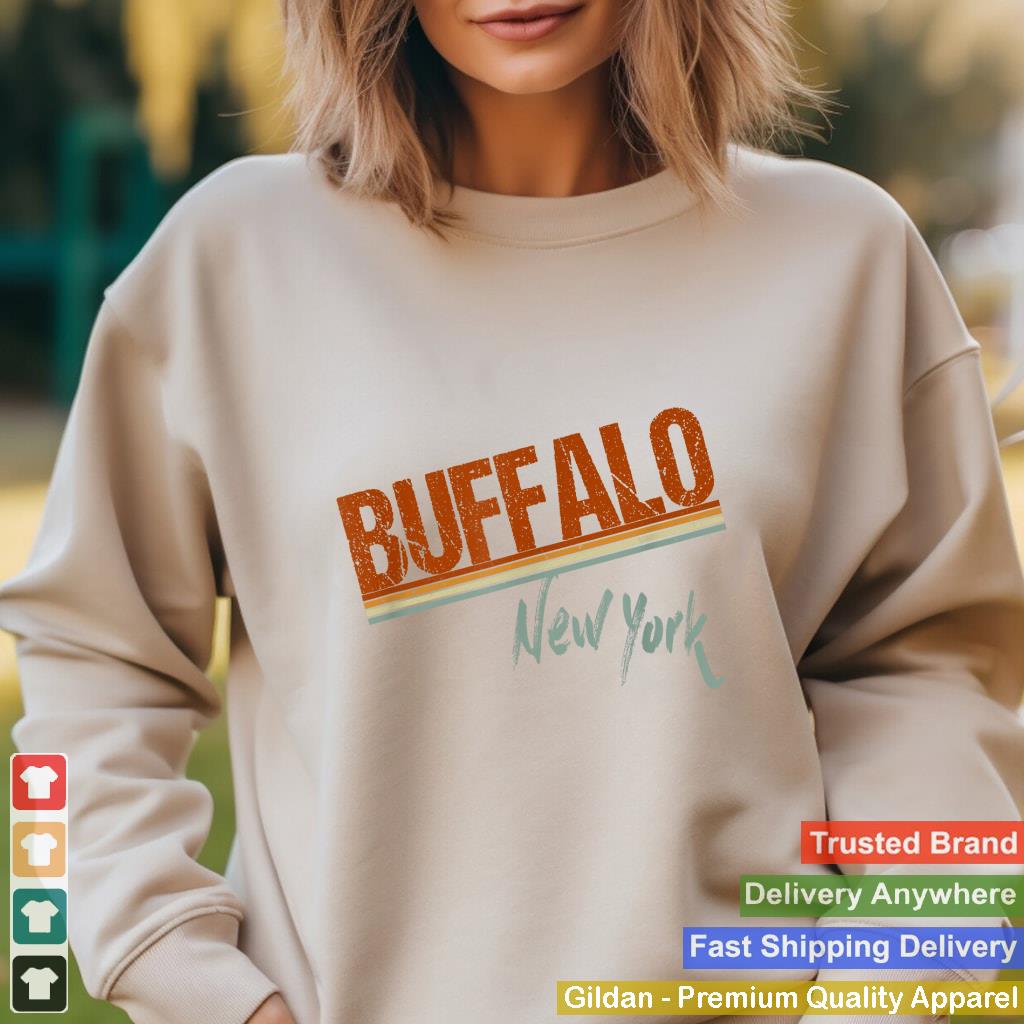 Retro Distressed Buffalo NY