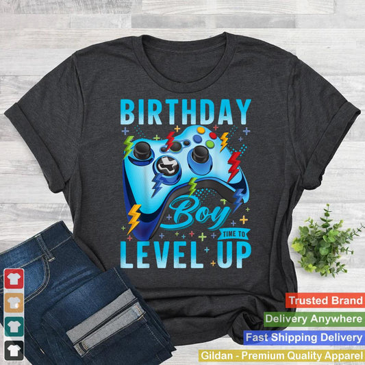 Birthday Boy Time to Level Up Video Game Birthday Gamer Boys