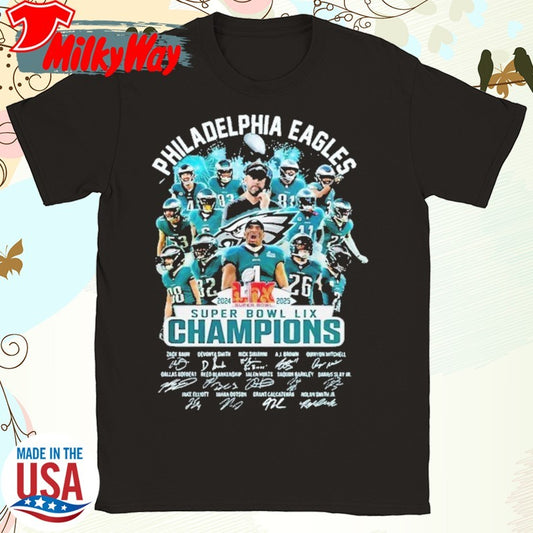 Official Eagles 2024-2025 LIX Super Bowl LIX Champions Shirt