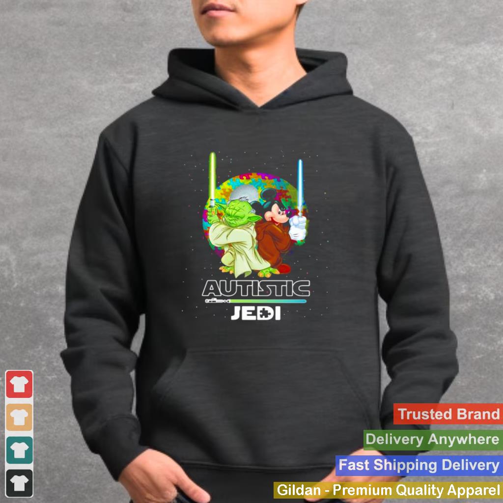 Autistic Jedi Yoda And Mickey Mouse Shirt