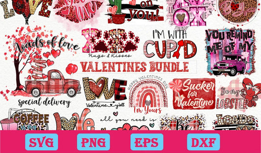 19 Valentine Sublimation Bundle Png