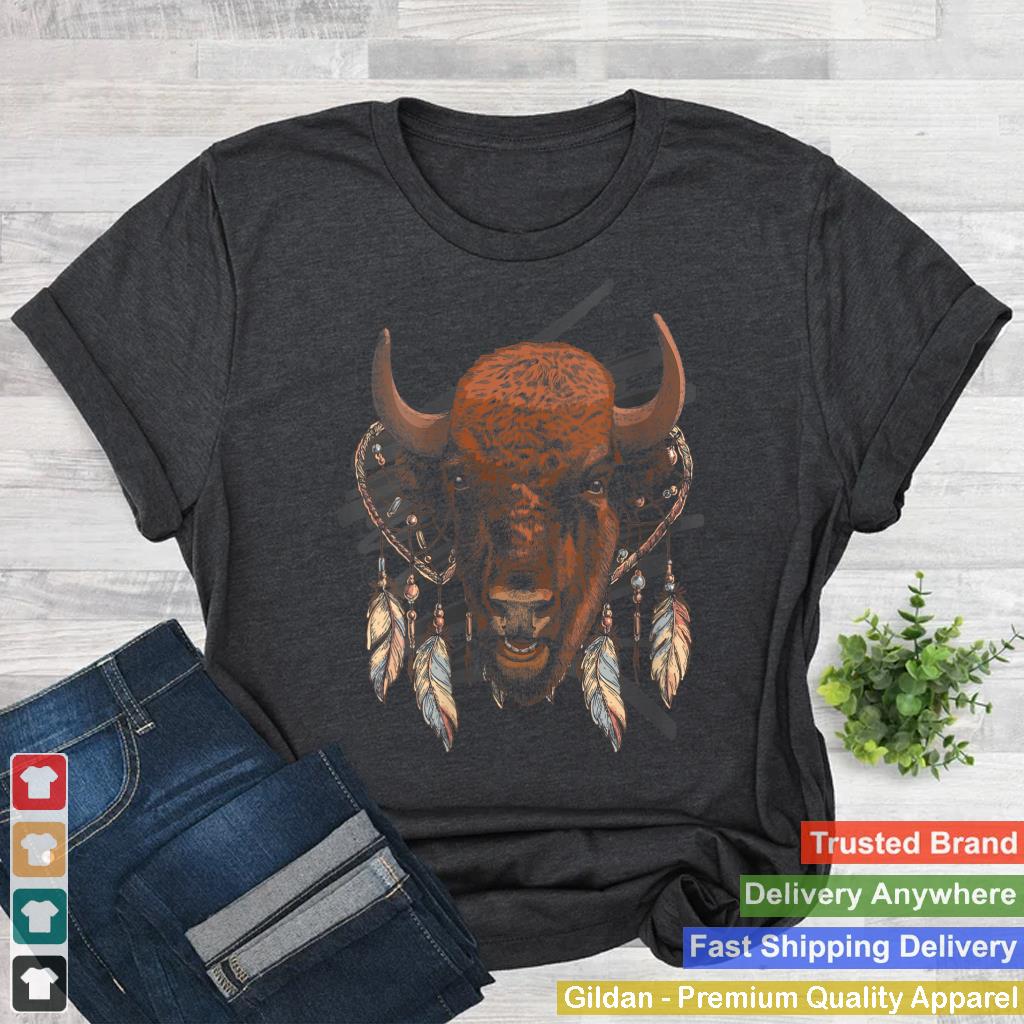 Womens Dream Catcher Buffalo V-Neck