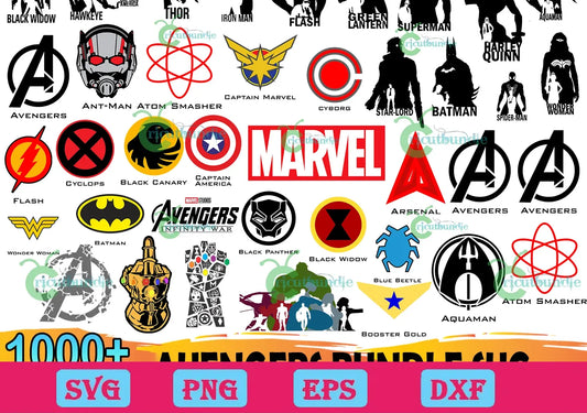 1000+ Avengers Svg Bundle