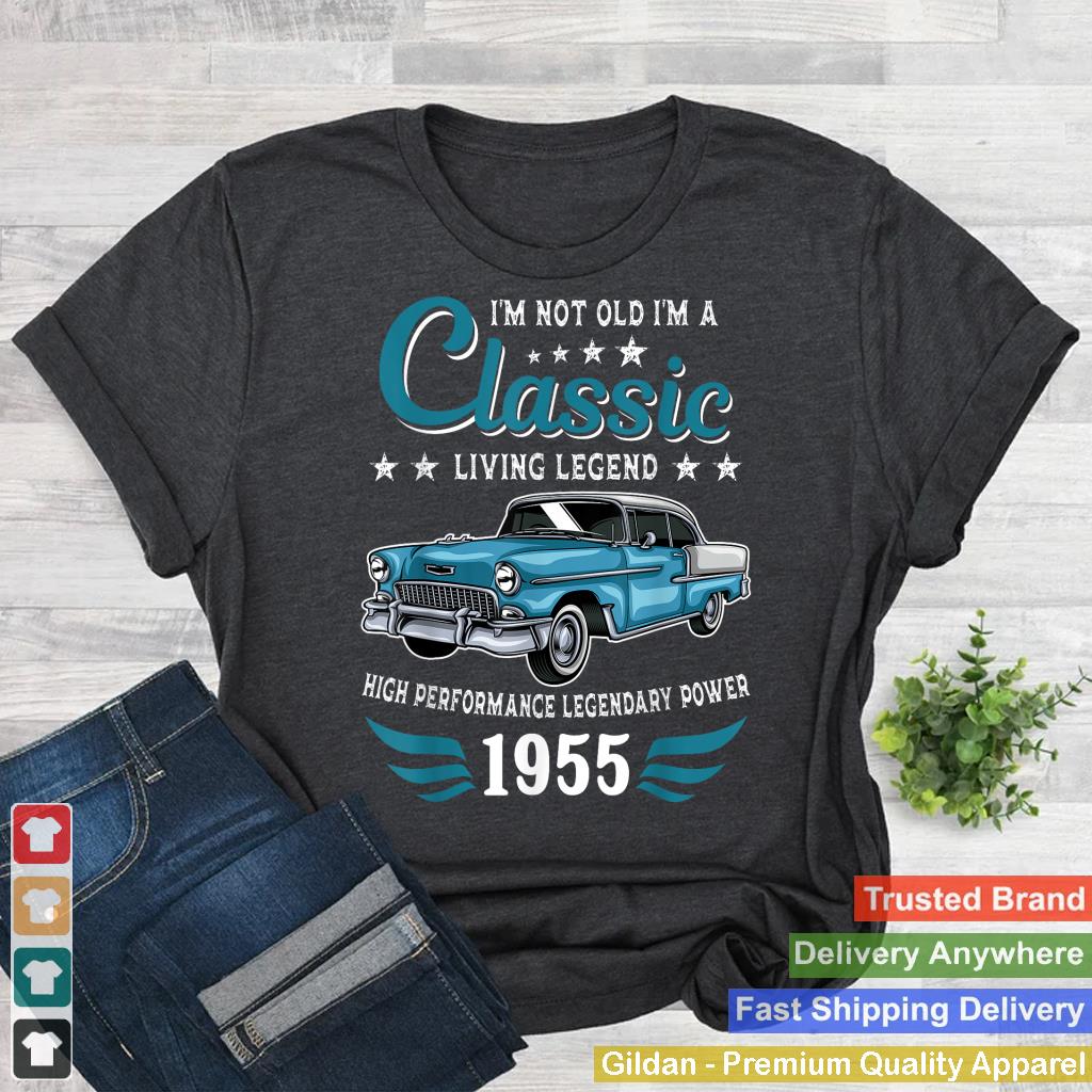 Vintage 1955 Birthday Classic Car for Legends Born In 1955