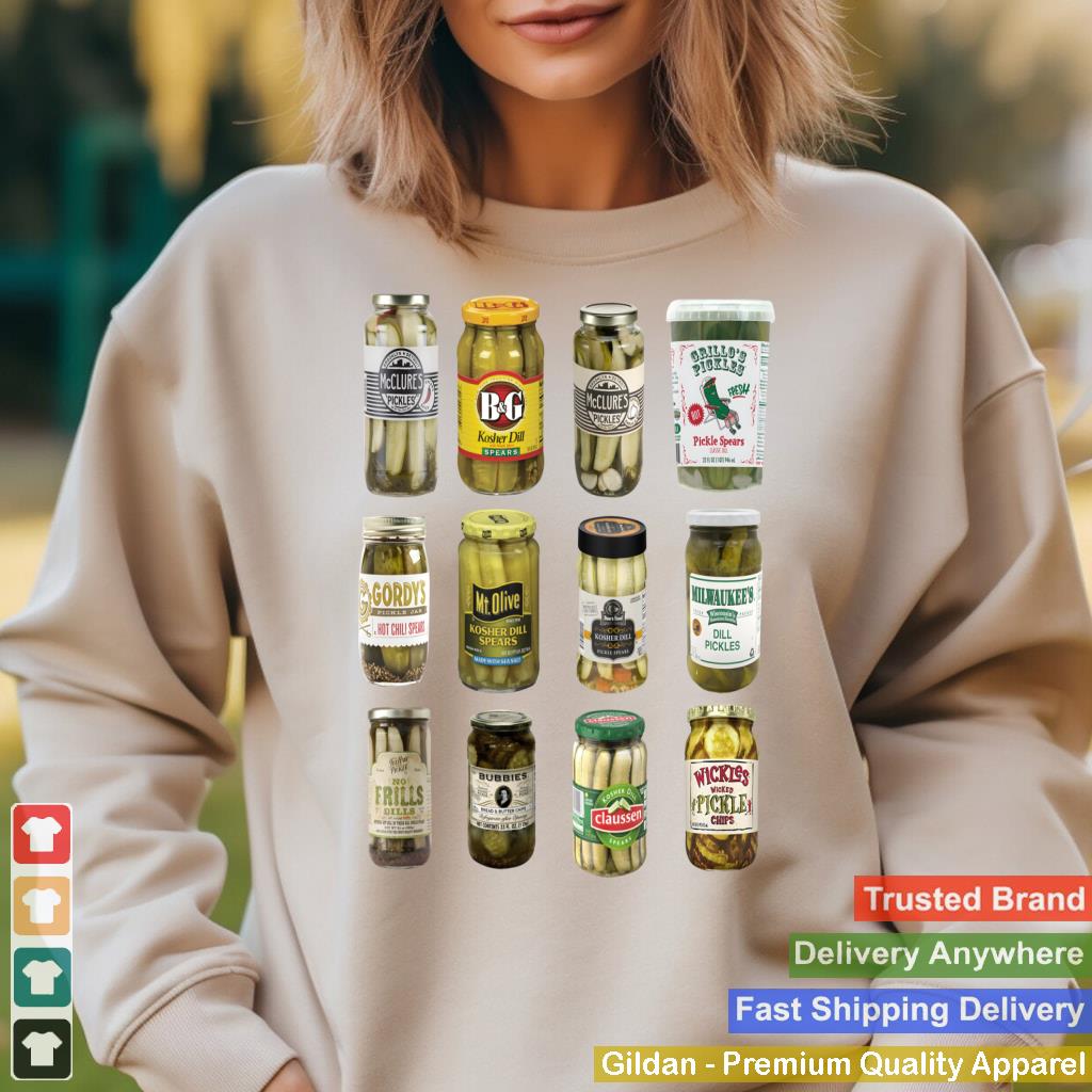 Vintage Canned Pickles Lover Funny Trendy Women Men Clothing Sweatshirt