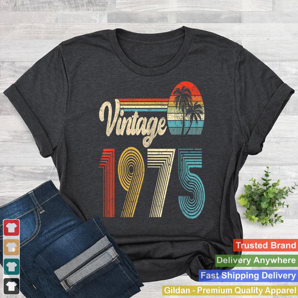 Vintage 1975 50th Birthday Funny Born In 1975 50 Year Old