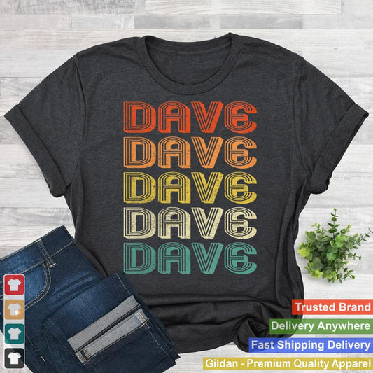 Womens Dave Vintage Retro V-Neck