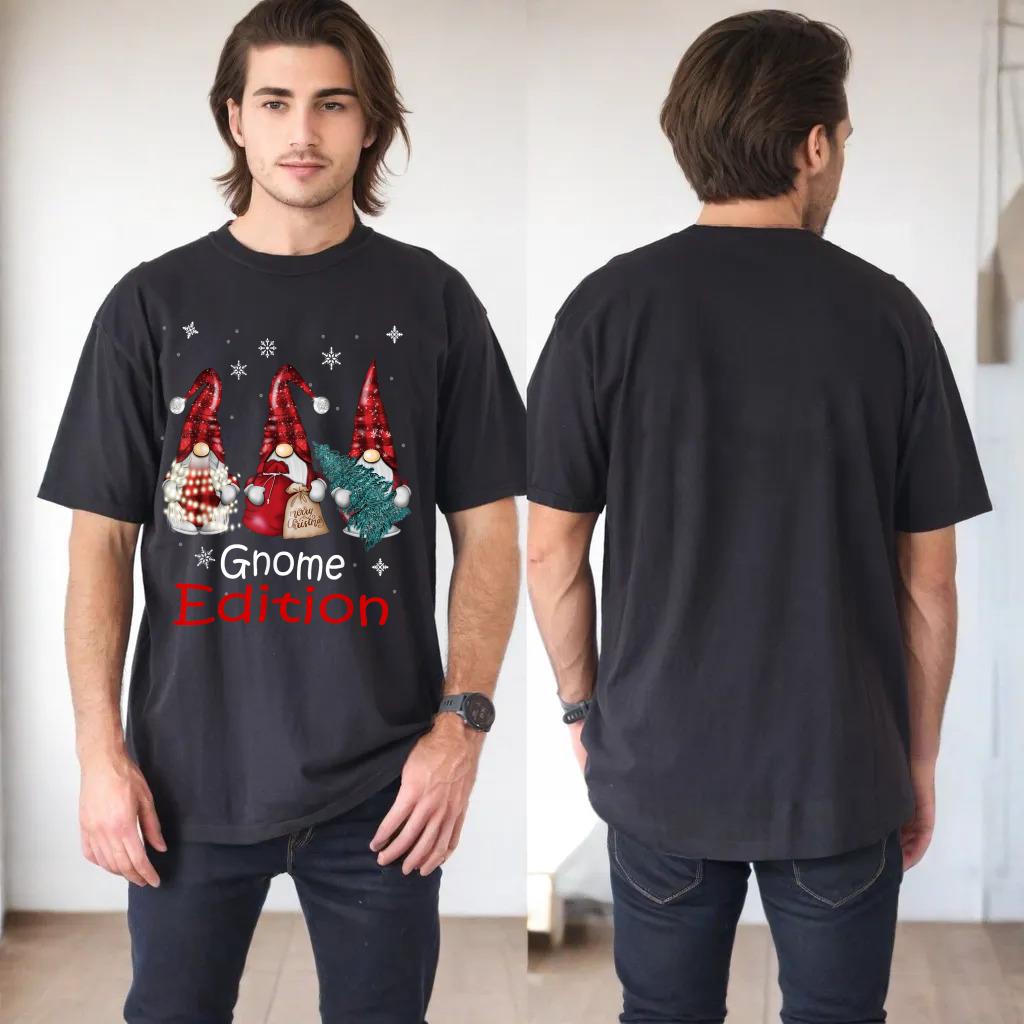 Gnome Family Christmas Shirts for Women Men - Buffalo Plaid_2