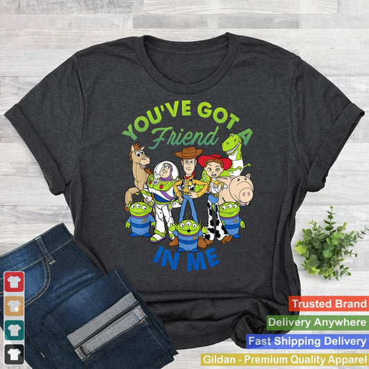 Disney Pixar Toy Story Cartoon Group Shot Graphic T-Shirt