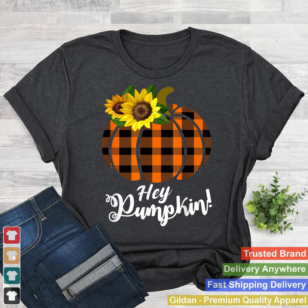 Hey Pumpkin Fall Cute Buffalo Plaid Halloween