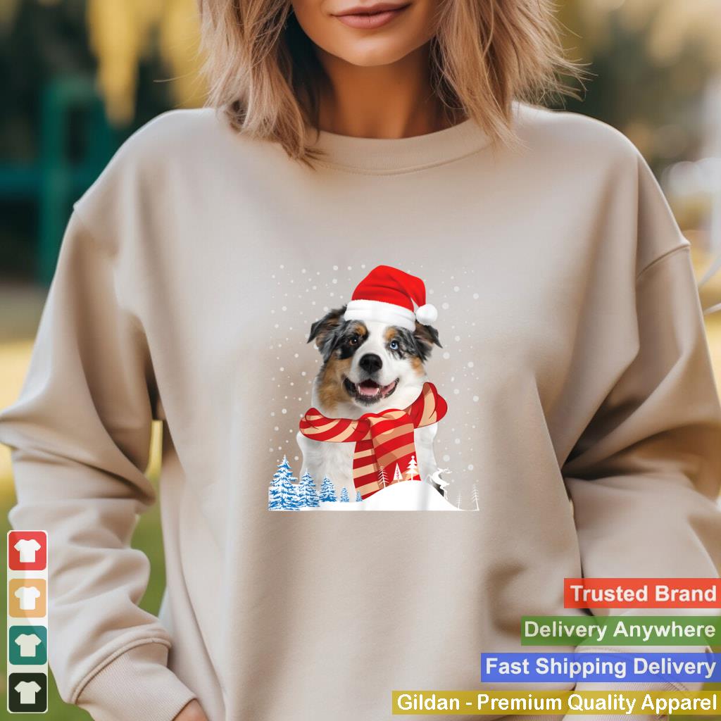 Australian Shepherd Dog Ugly Christmas Sweater Funny Xmas T Shirt