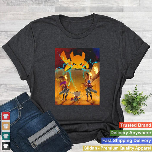 Attack on Pikachu shirt