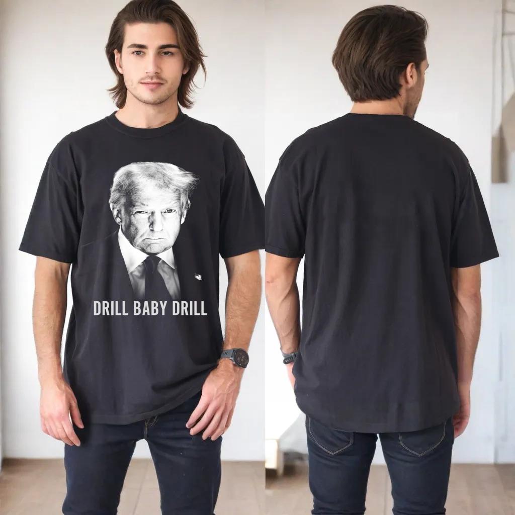 Trump Drill Baby Drill Official Portrait 45 47 4th of July