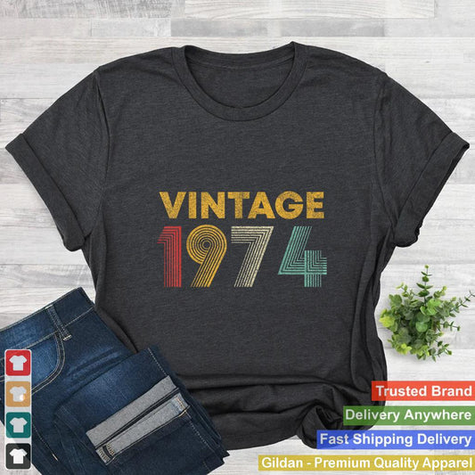 51st Birthday Gift Vintage 1974 Men Women 51 Years Old