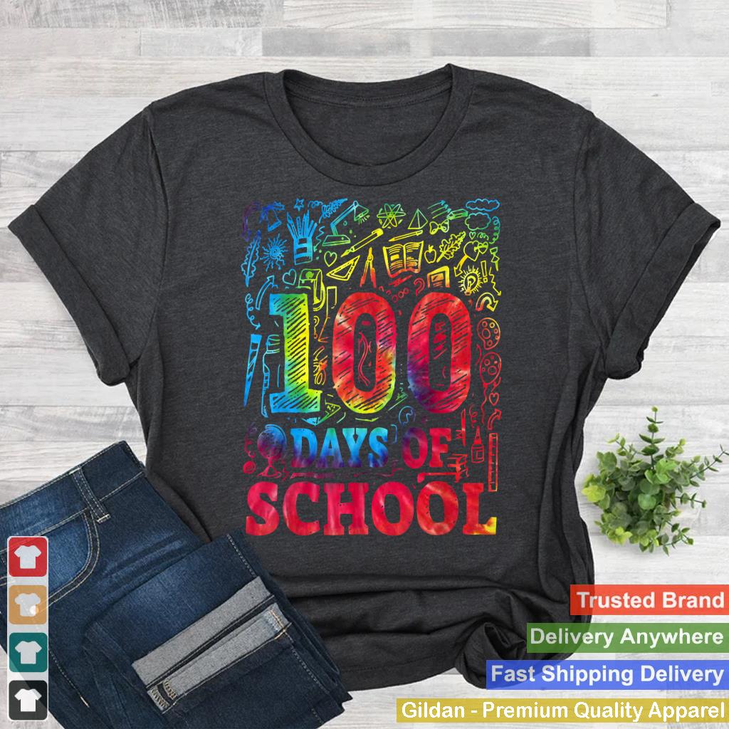 100th Day Of School Tie Dye Teachers Kids Happy 100 Days