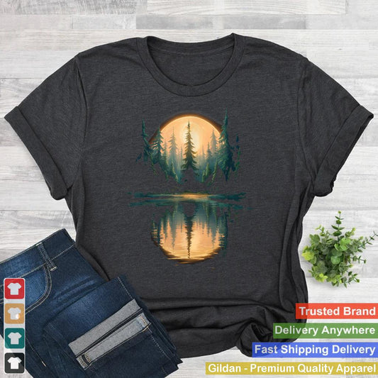 Wildlife Trees Outdoors Nature Retro Forest Graphic For Men