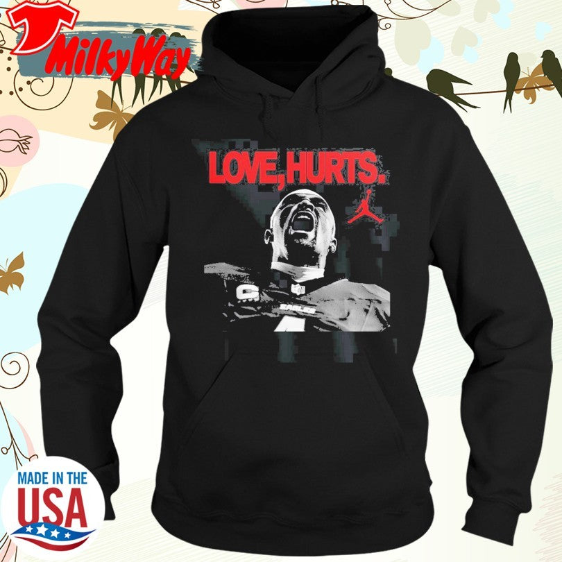 Official Love Hurts Jordan x Jallen Hurts Philadelphia Eagles Super Bowl LIX Champions T-Shirt