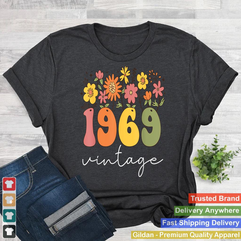 1969 Vintage Floral 54th Birthday Women Girls Wildflower