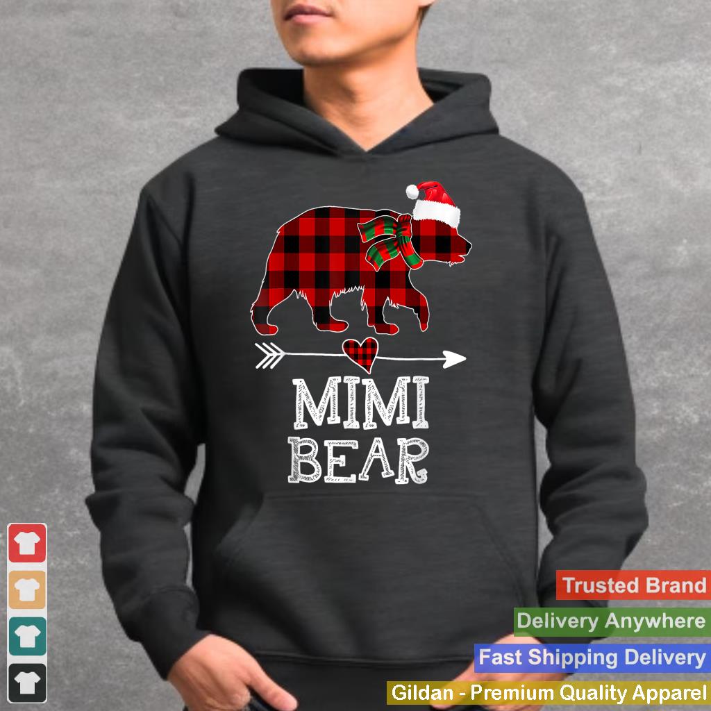 Mimi Bear Christmas Pajama Red Plaid Buffalo For Men Women