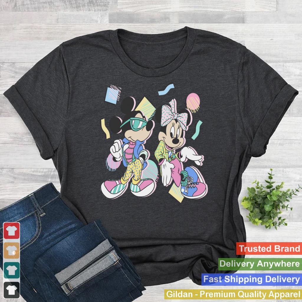 Disney Mickey And Friends Mickey & Minnie Retro 80's Style Sweatshirt