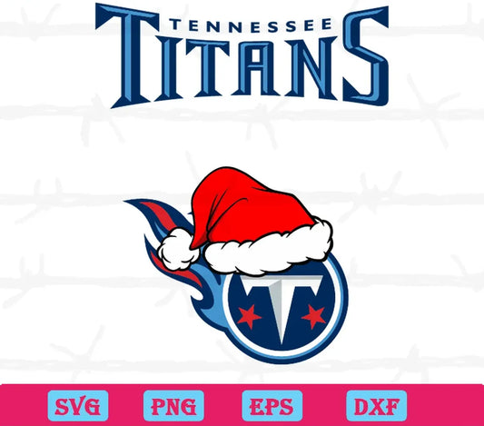 Tennessee Titans Nfl Christmas Logo, Svg Png Dxf Eps Designs Download