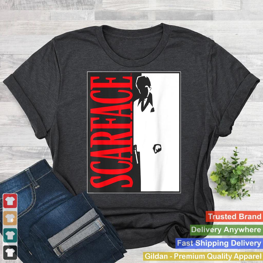 Scarface Black and White Movie Poster Graphic T-Shirt