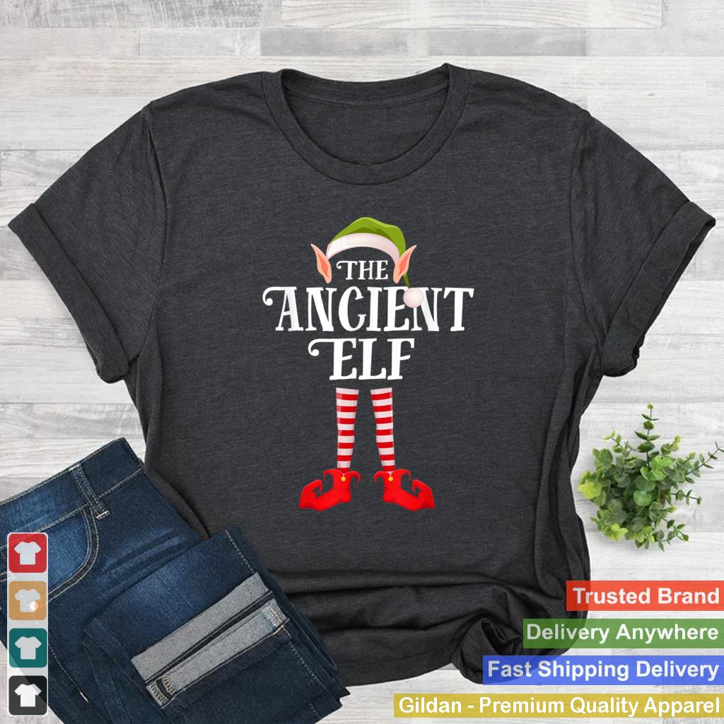 Ancient Elf Christmas Party Matching Family Group Pajama T Shirt