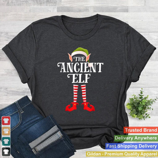 Ancient Elf Christmas Party Matching Family Group Pajama T Shirt