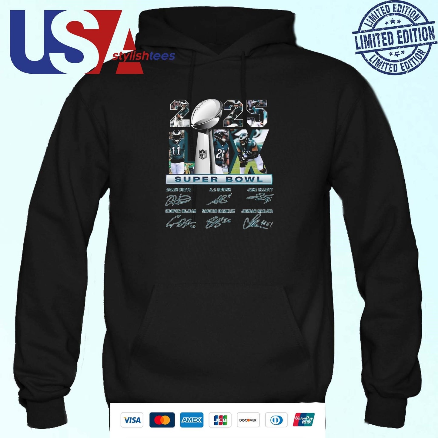 Philadelphia Eagles 2025 Super Bowl LIX Championship Shirt