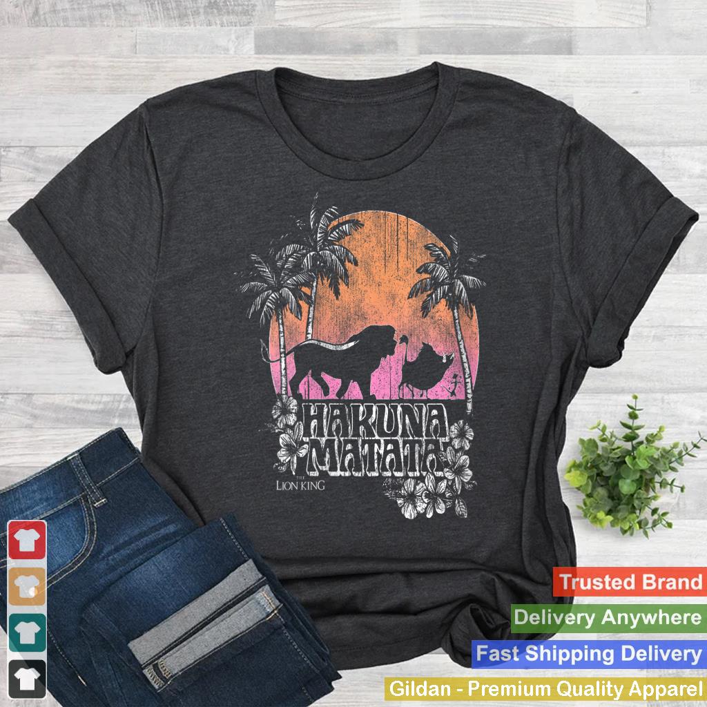 Womens Disney The Lion King Hakuna Matata Silhouette V-Neck