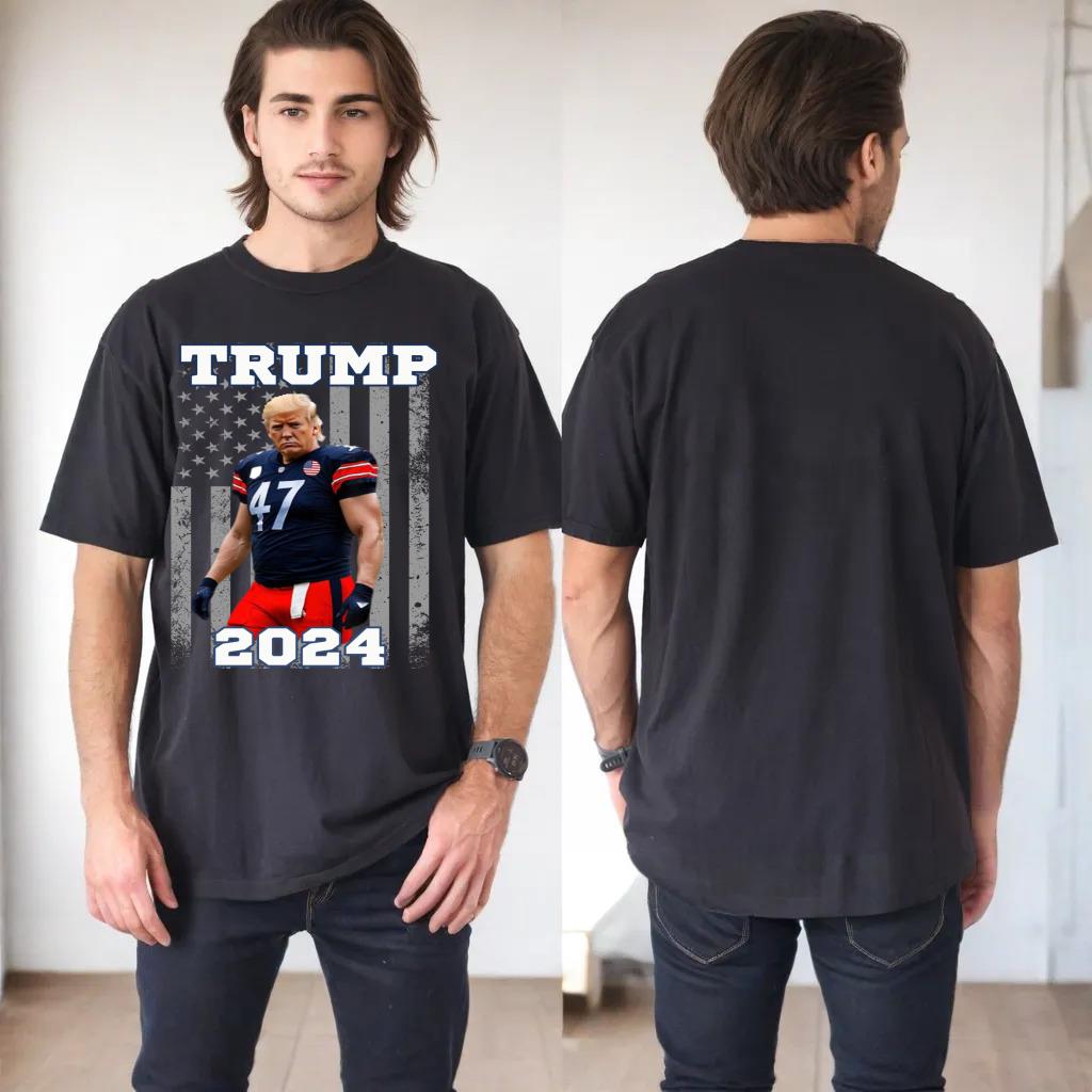 Trump 47 Football Jersey u2013 Funny Trump 2024 Football Player