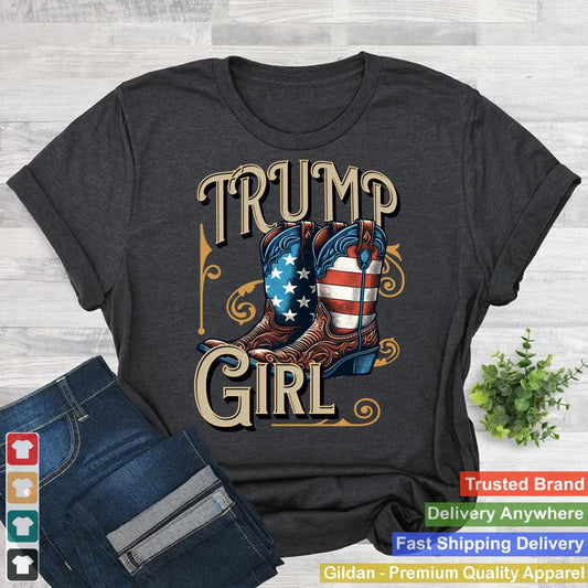 Trump Girl USA American Cowgirl Boots