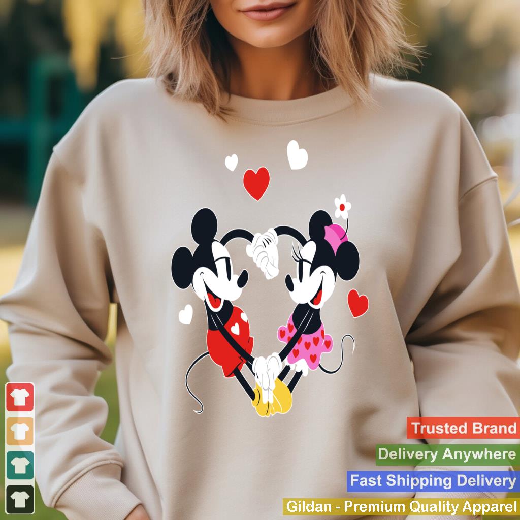 Disney Mickey and Minnie Hearts Valentineu2019s Day Sweatshirt