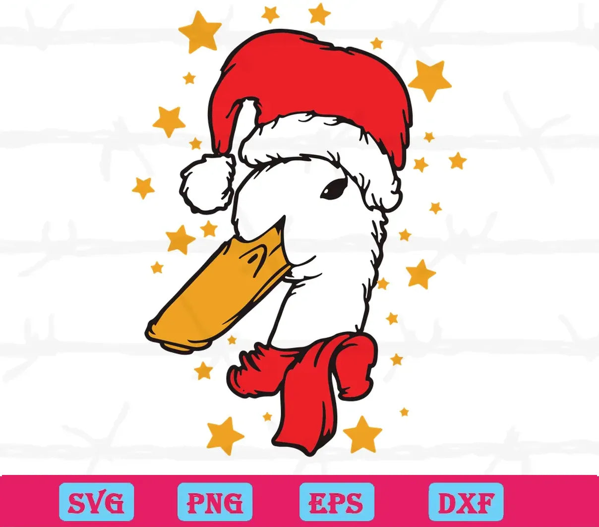 Honking Duck Christmas, Graphic Design