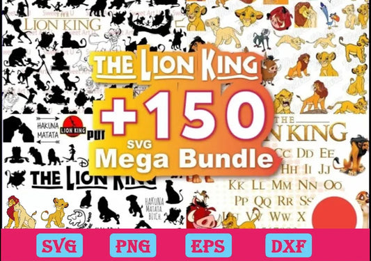 150 Files The Lion King svg