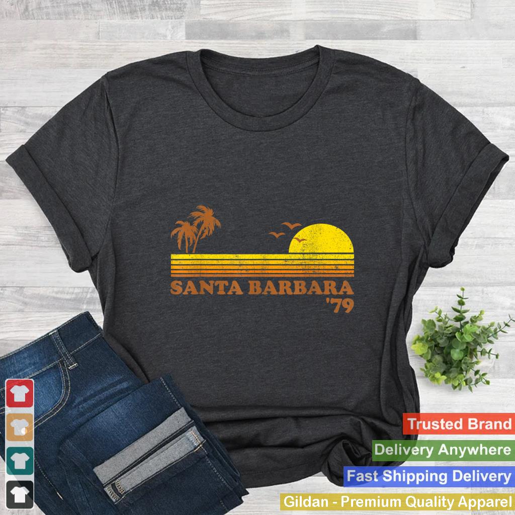 Vintage Santa Barbara Beach California Retro Sunset 70s Gift