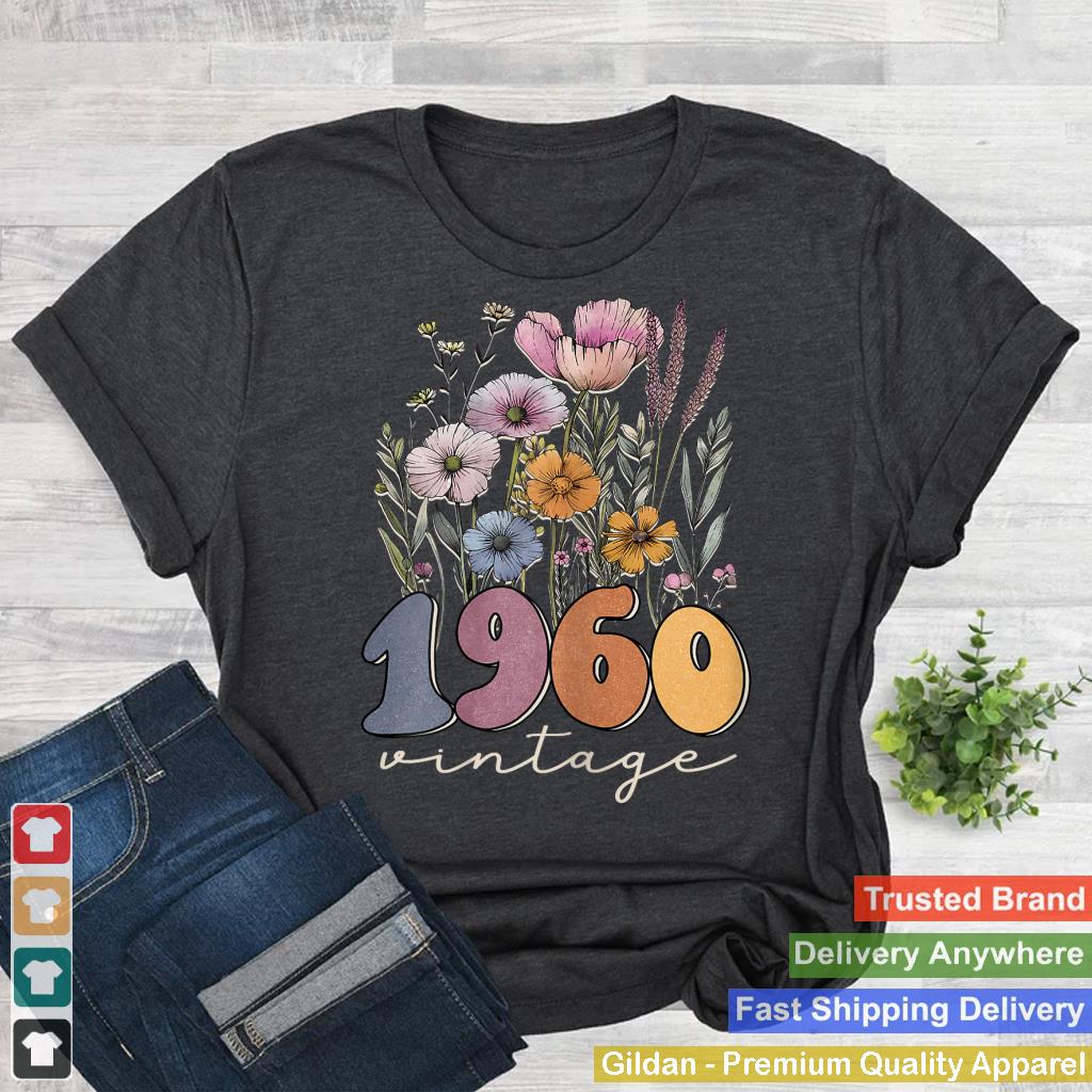 64 Years Old Women 1960 Vintage Floral 64th Birthday Gift