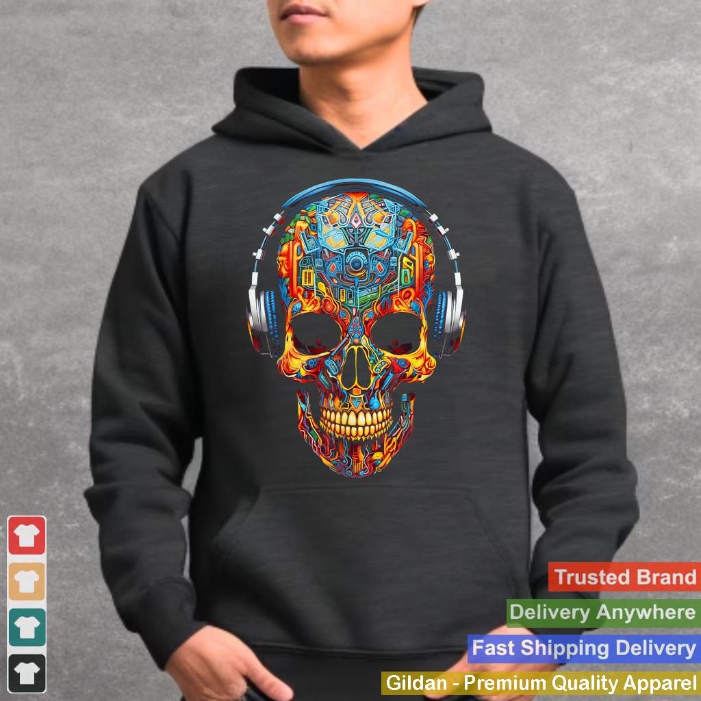 Skull Art Geometric Fantasy Colorful Graphic Skull