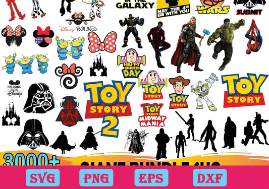 3000 Giant Bundle Disney Svg