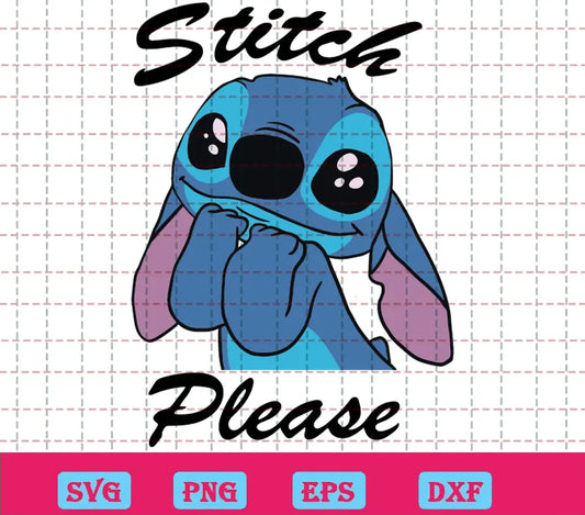 Stitch Please Disney Svg Free