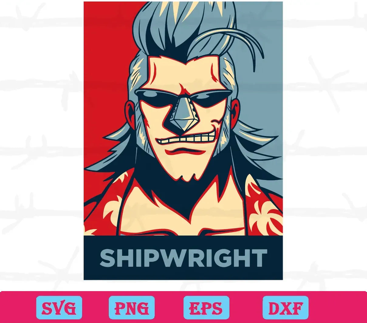 Franky Shipwright Anime One Piece, The Best Digital Svg Designs For Cricut